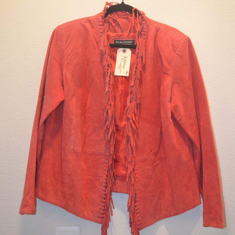 Vintage Red Fringe Jacket